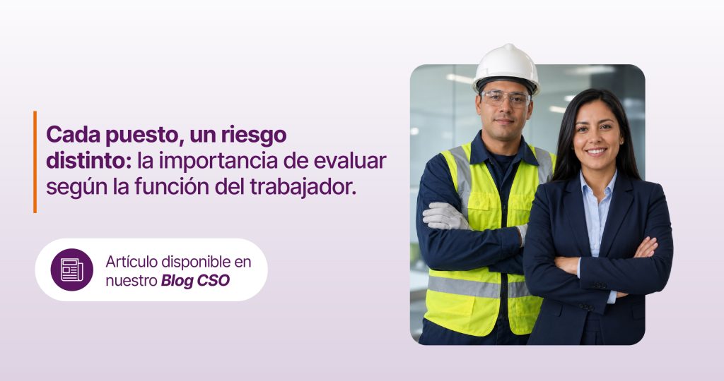 Cada puesto, un riesgo distinto: la importancia de evaluar según la función del trabajador